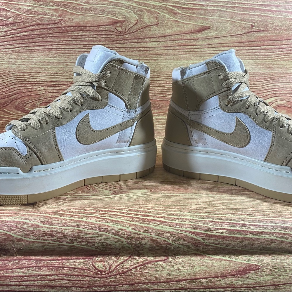 Jordan 1 High Elevate Desert Platform Sneakers 9.5 - Picture 2 of 9